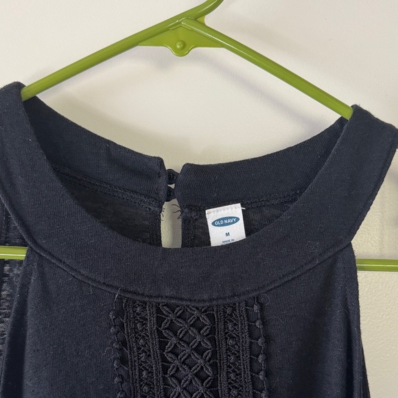Old Navy Black Sleeveless Tank Top / M25 - Picture 3 of 4